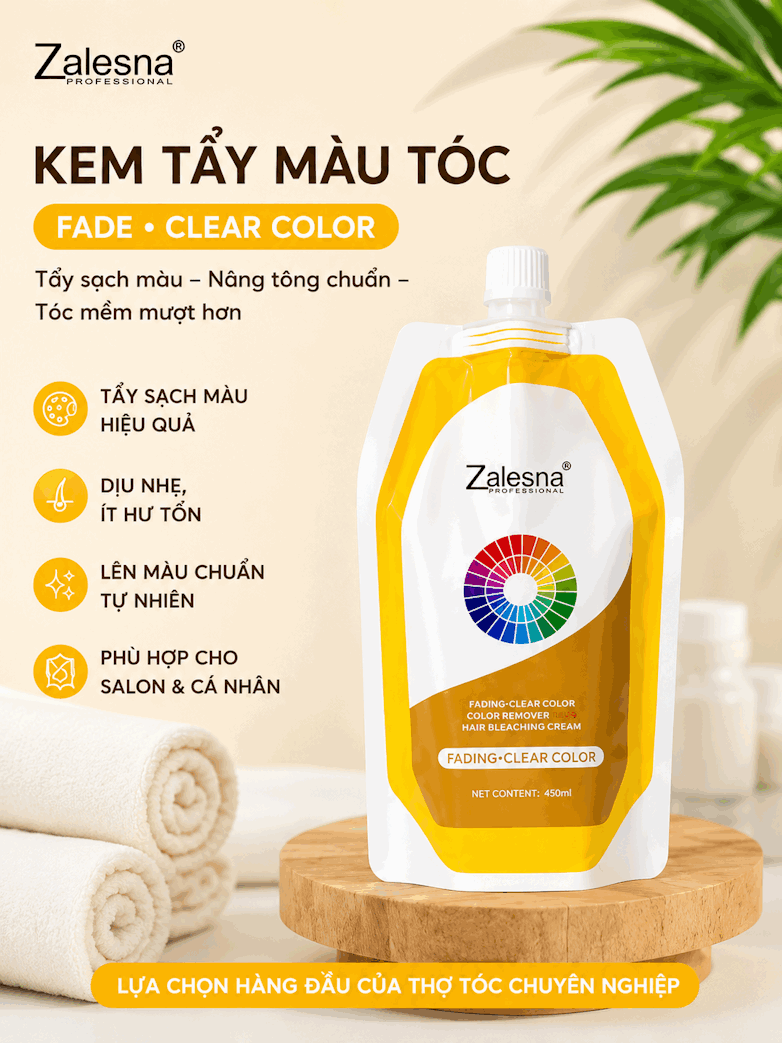 Kem Bóc Màu Zalesna - Bóc Đen, Đỏ, Màu Phủ Bóng