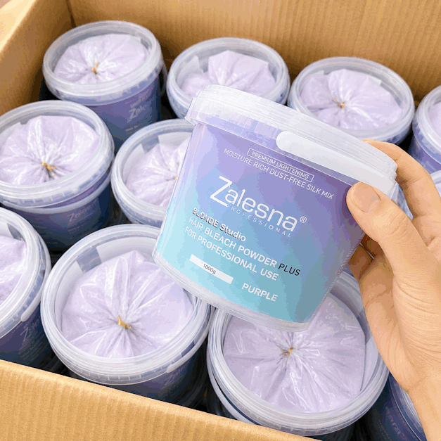 Bột Tẩy Tóc Zalesna, Bột Mịn Không Hắc Dung Tích 1000g
