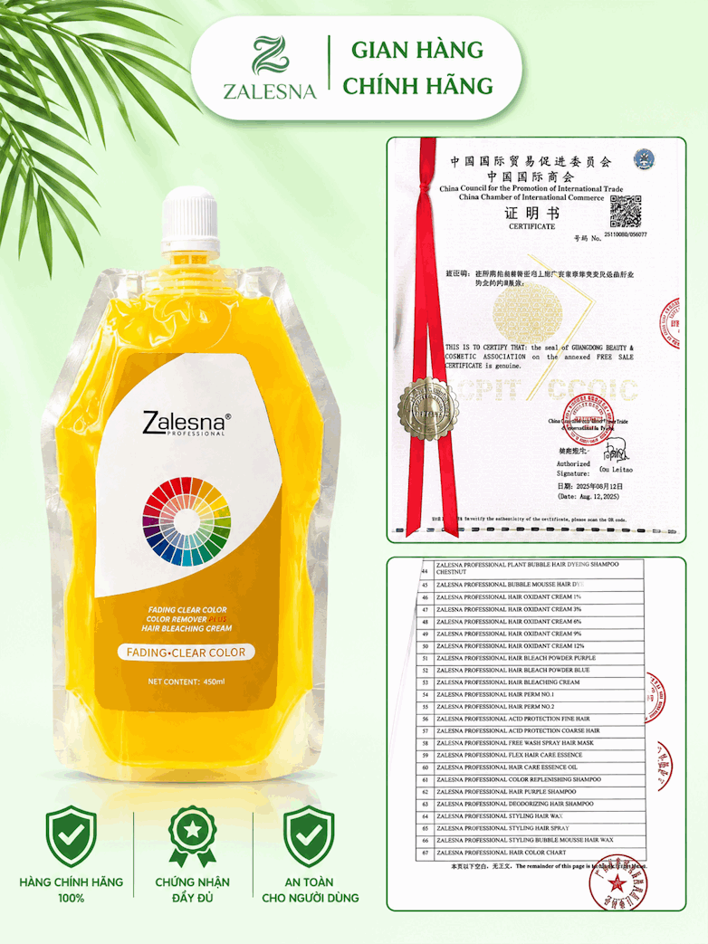 Kem Bóc Màu Zalesna - Bóc Đen, Đỏ, Màu Phủ Bóng