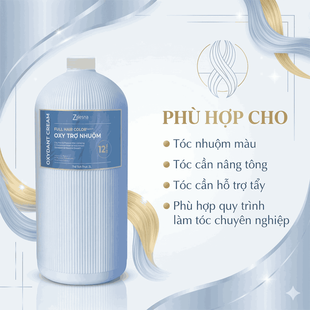 Oxy Trợ Nhuộm Zalesna Hương Bạc Hà 2000ml