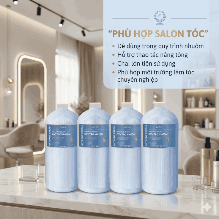 Oxy Trợ Nhuộm Zalesna Hương Bạc Hà 2000ml
