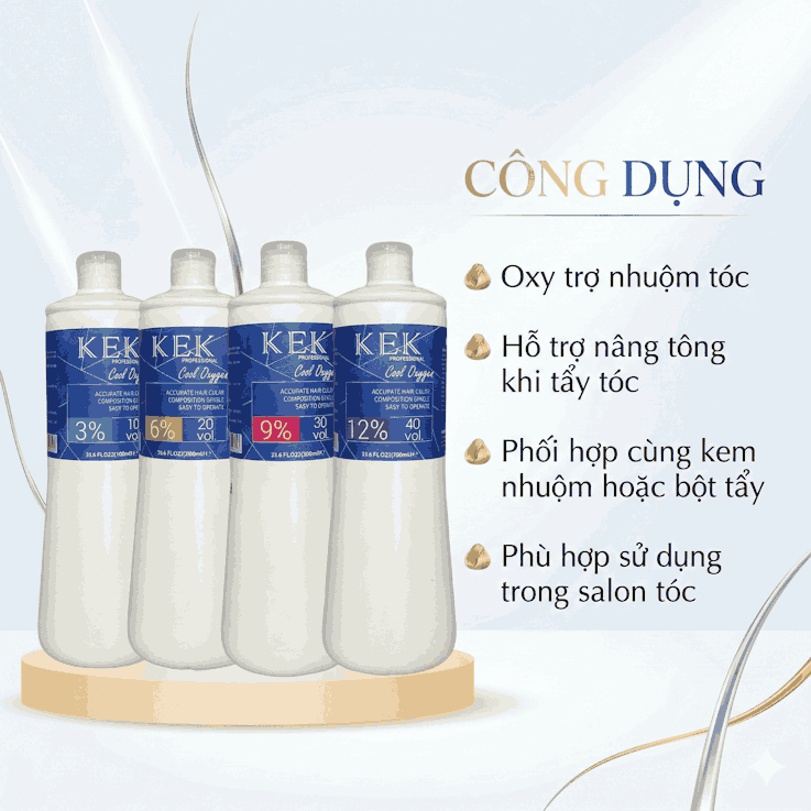Oxy Trợ Nhuộm KEK Hương Bạc Hà 1000ml