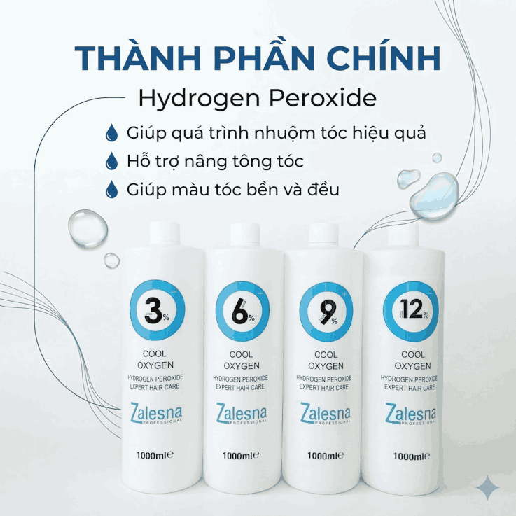 Oxy Trợ Nhuộm Zalesna Hương Bạc Hà 1000ml