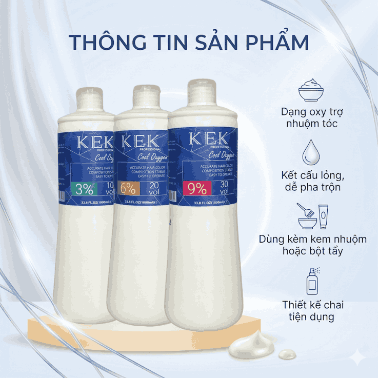 Oxy Trợ Nhuộm KEK Hương Bạc Hà 1000ml