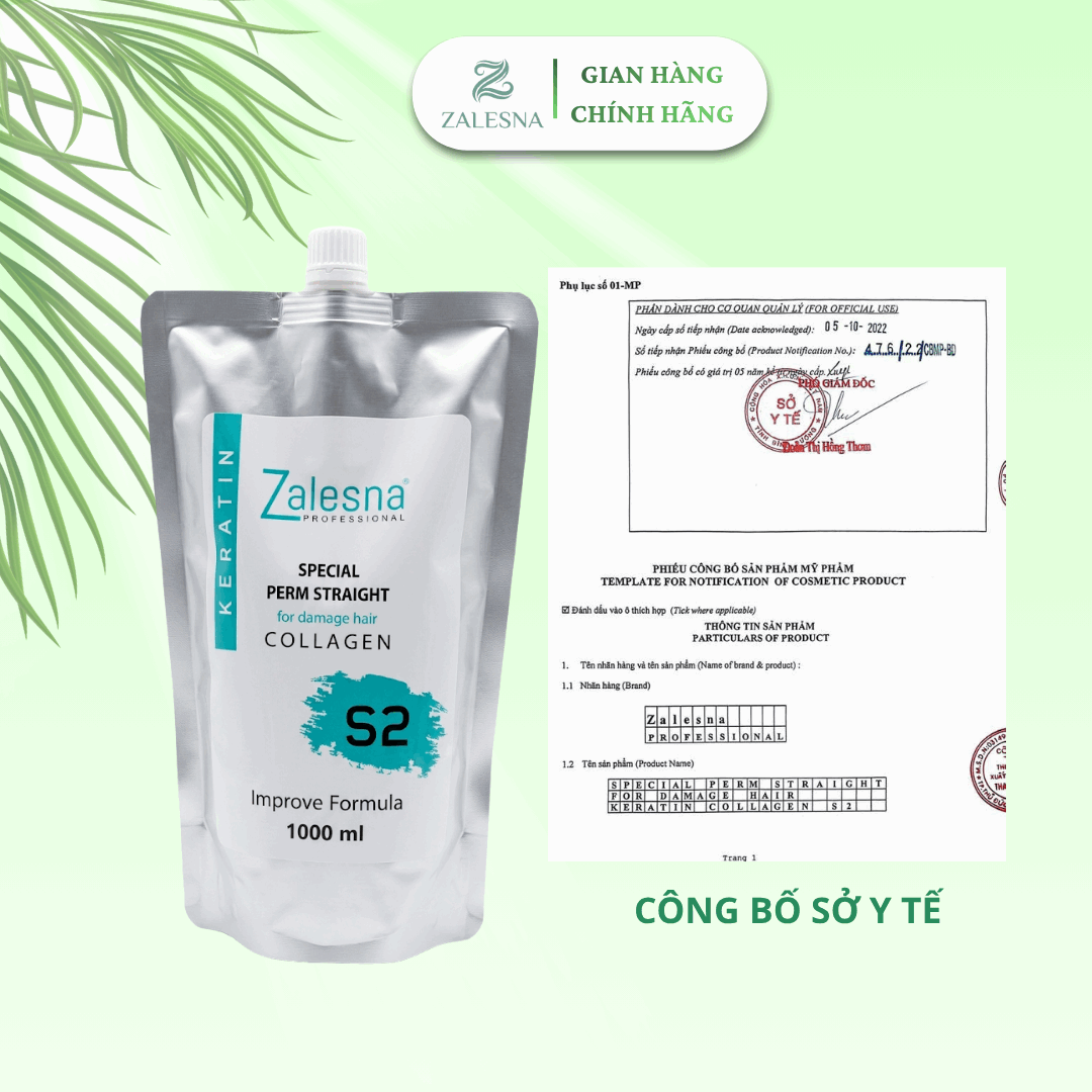 Kem Uốn Duỗi Đa Năng Zalesna 1000ml