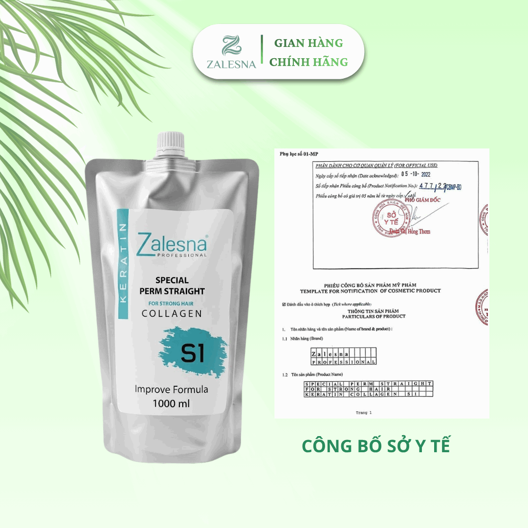 Kem Uốn Duỗi Đa Năng Zalesna 1000ml