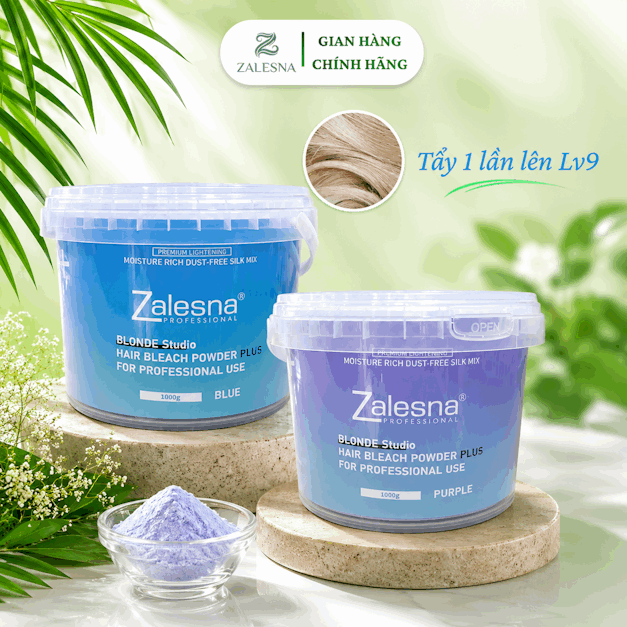Bột Tẩy Tóc Zalesna, Bột Mịn Không Hắc Dung Tích 1000g