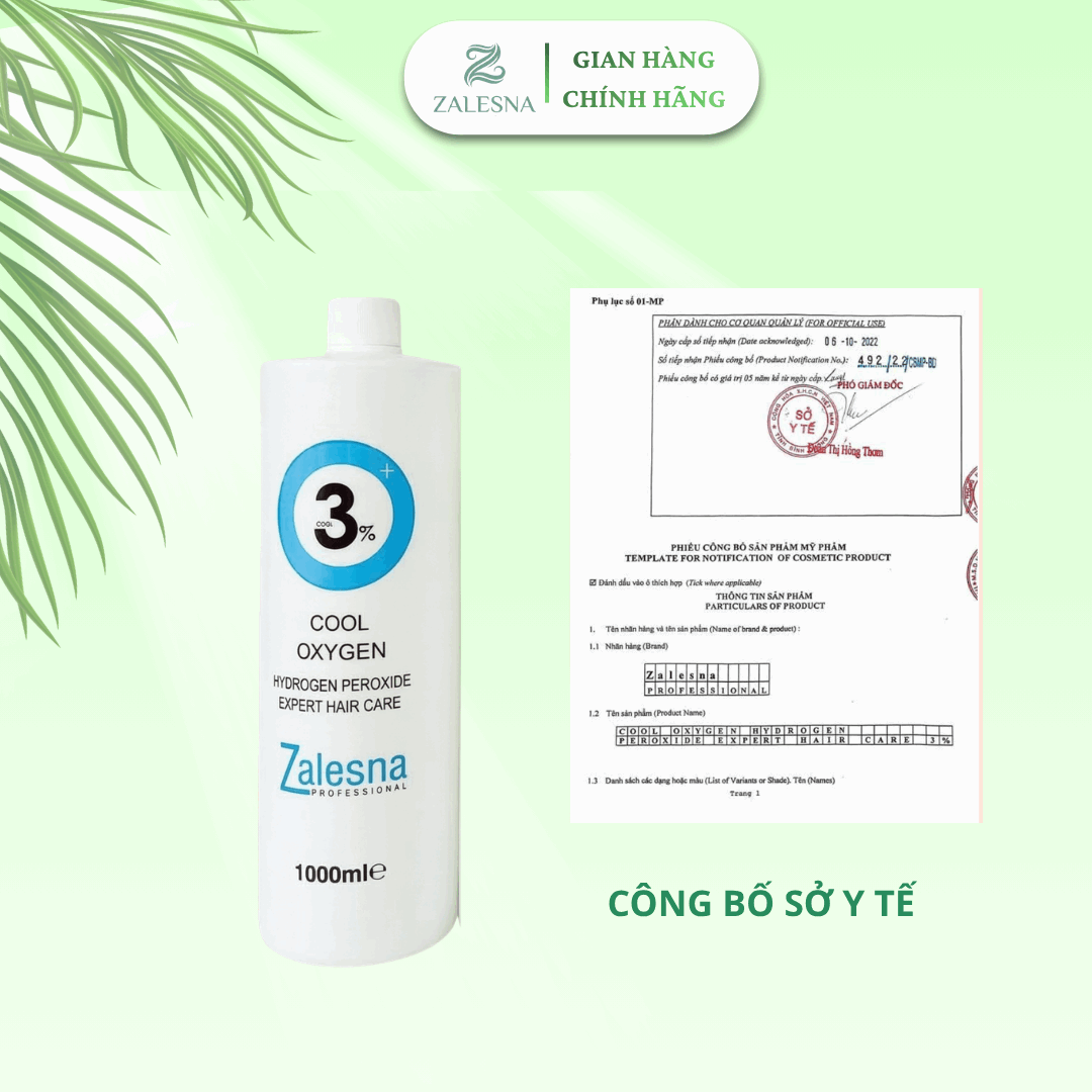 Oxy Trợ Nhuộm Zalesna Hương Bạc Hà 1000ml