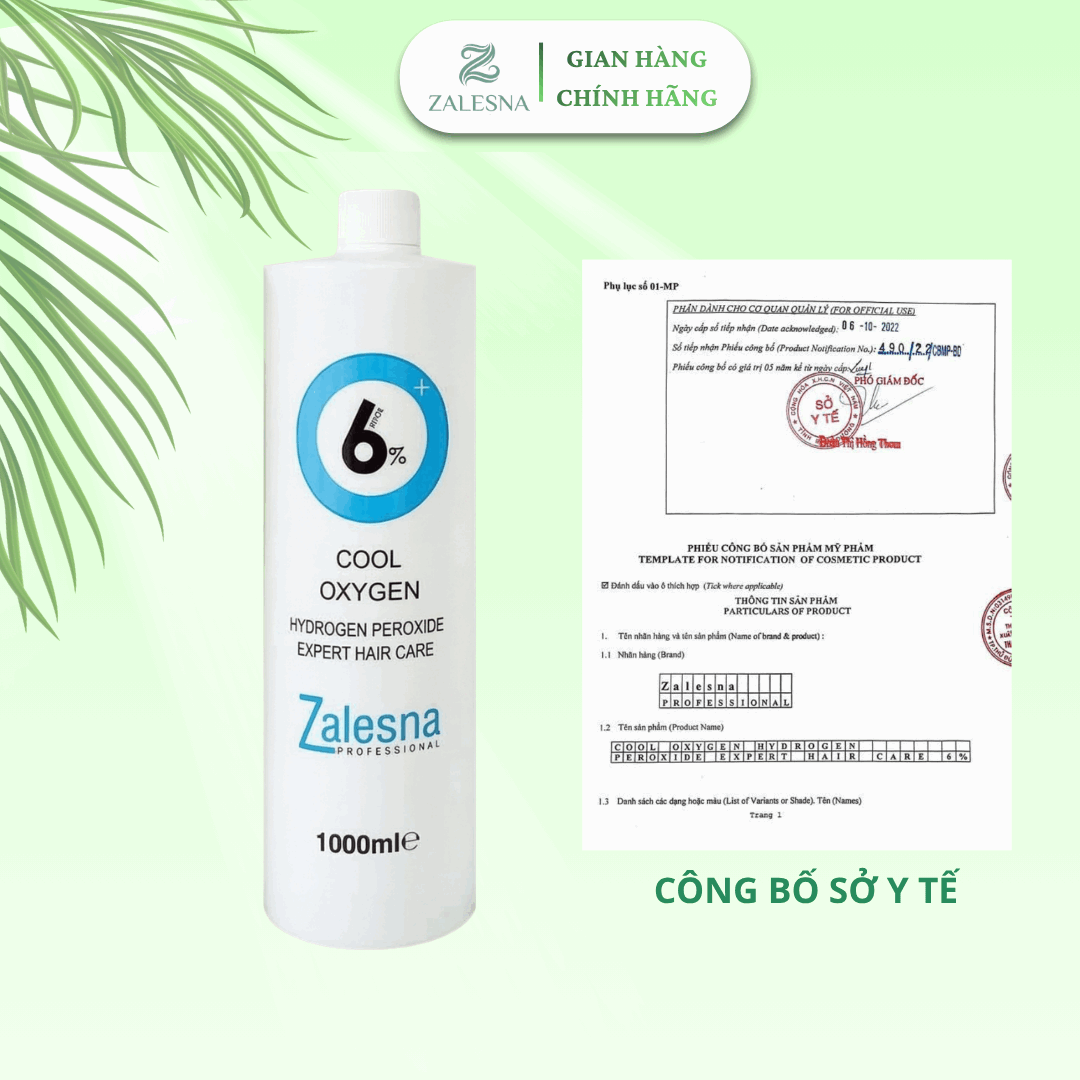 Oxy Trợ Nhuộm Zalesna Hương Bạc Hà 1000ml