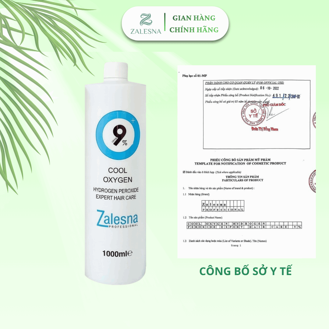 Oxy Trợ Nhuộm Zalesna Hương Bạc Hà 1000ml
