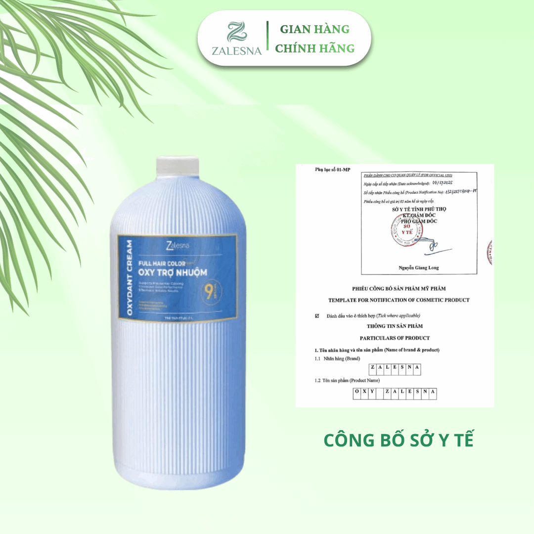 Oxy Trợ Nhuộm Zalesna Hương Bạc Hà 2000ml