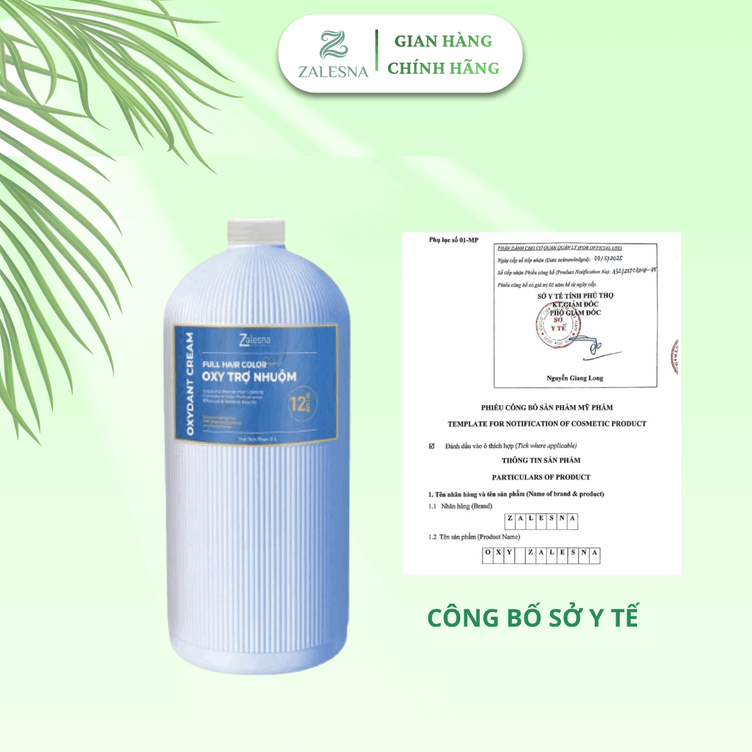 Oxy Trợ Nhuộm Zalesna Hương Bạc Hà 2000ml