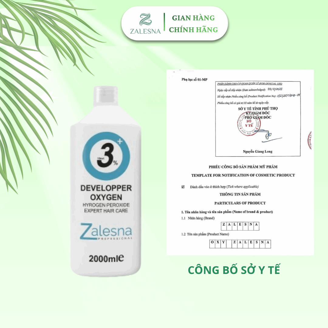 Oxy Trợ Nhuộm Zalesna Hương Dâu 2000ml