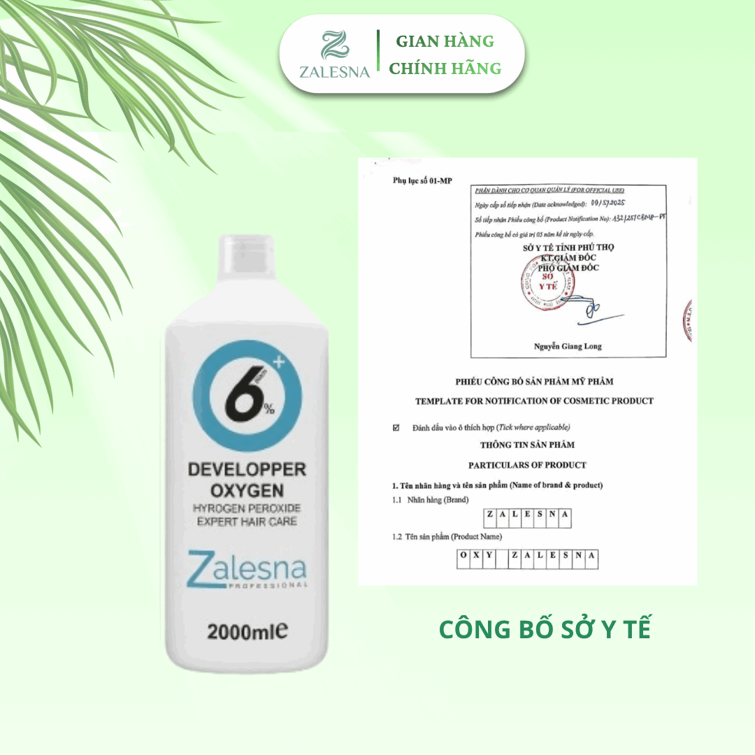 Oxy Trợ Nhuộm Zalesna Hương Dâu 2000ml
