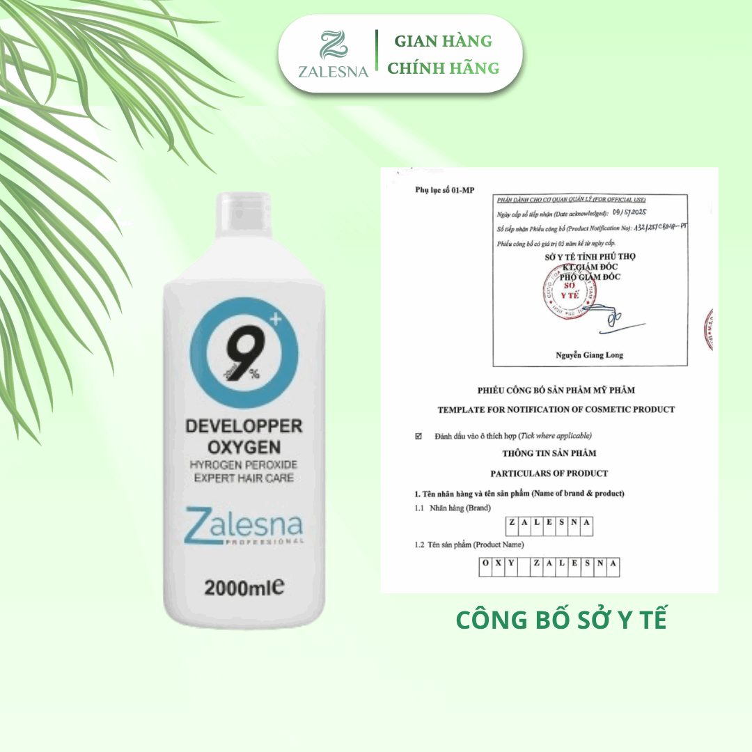 Oxy Trợ Nhuộm Zalesna Hương Dâu 2000ml