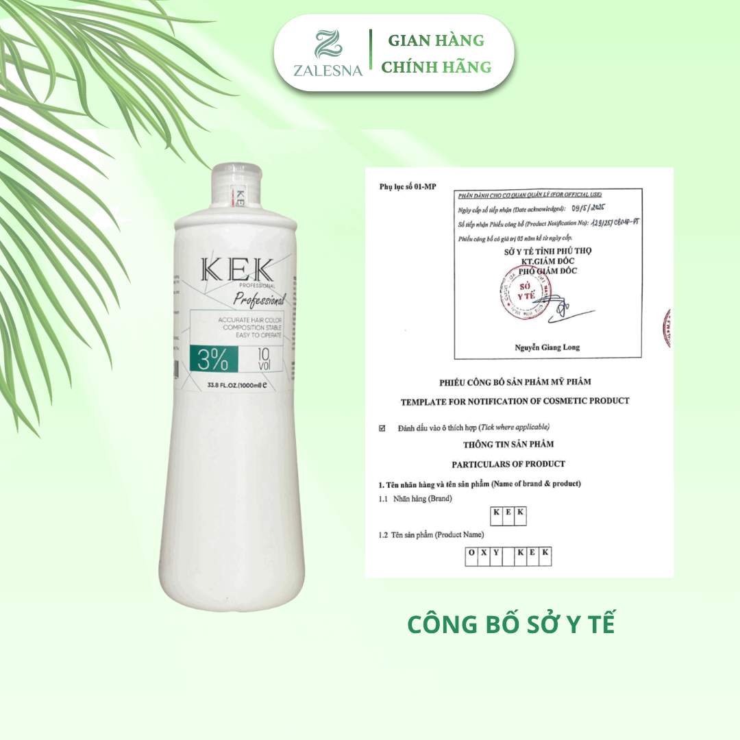 Oxy Trợ Nhuộm KEK Hương Dâu 1000ml