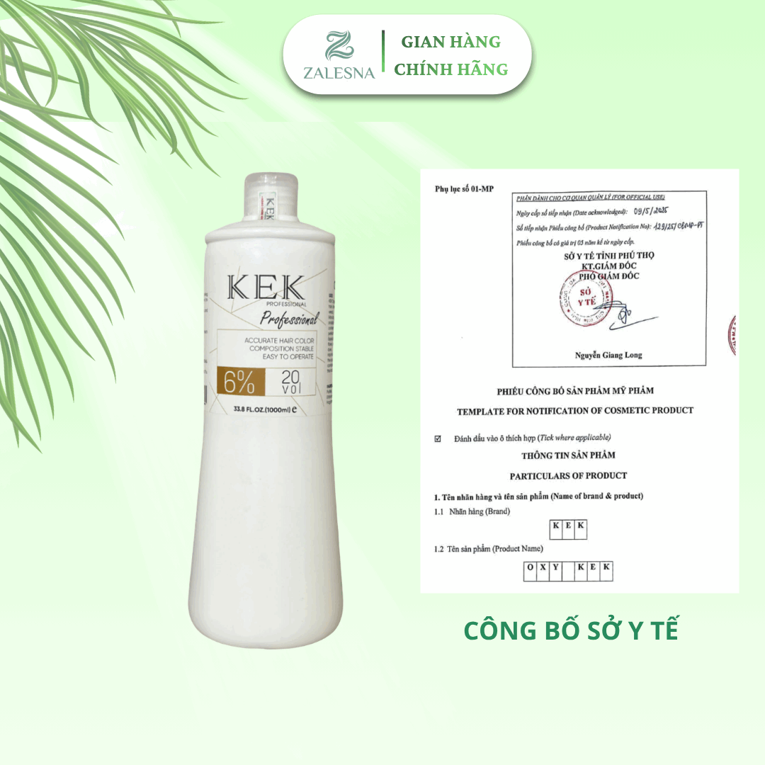 Oxy Trợ Nhuộm KEK Hương Dâu 1000ml