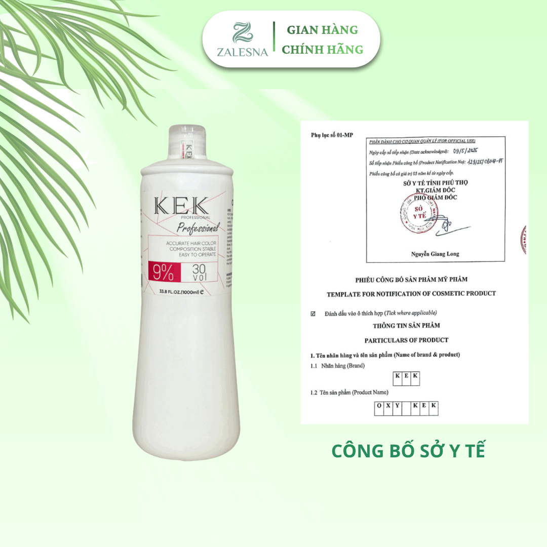 Oxy Trợ Nhuộm KEK Hương Dâu 1000ml