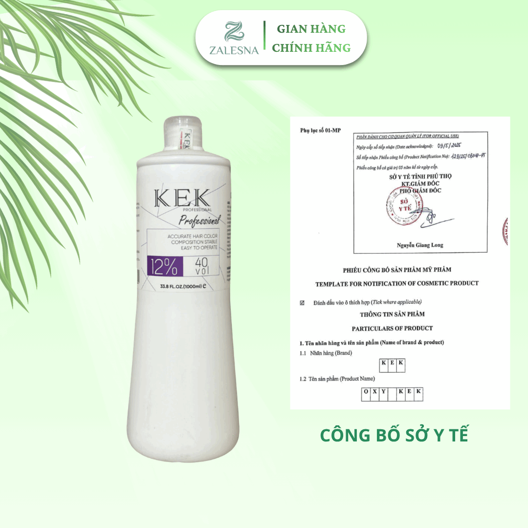 Oxy Trợ Nhuộm KEK Hương Dâu 1000ml