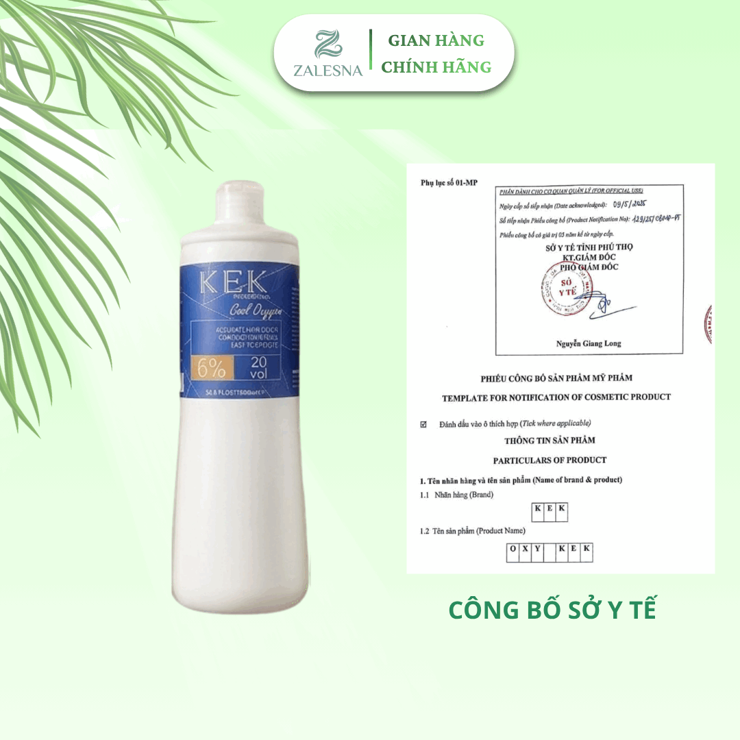 Oxy Trợ Nhuộm KEK Hương Bạc Hà 1000ml