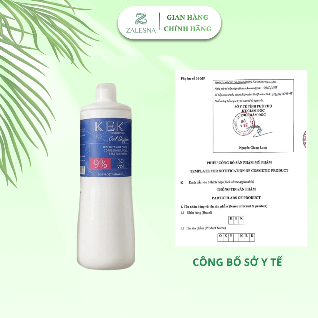 Oxy Trợ Nhuộm KEK Hương Bạc Hà 1000ml