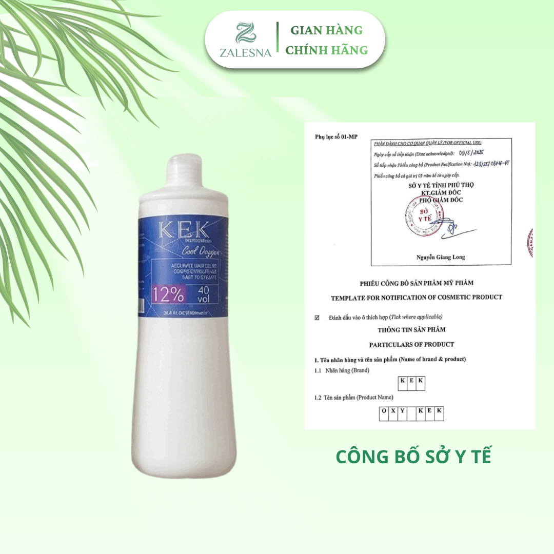 Oxy Trợ Nhuộm KEK Hương Bạc Hà 1000ml